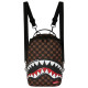 Sprayground Τσάντα πλάτης Sharks In Paris WTF Bubbly Brown Check Mini Backpack